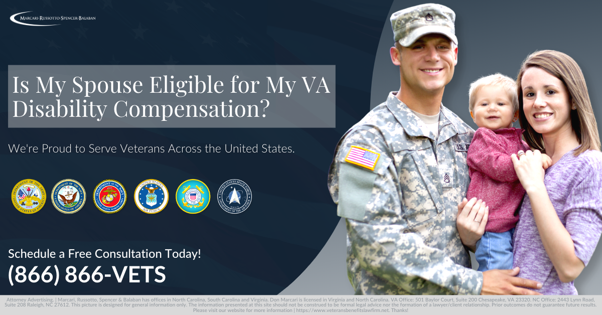 Is My Spouse Eligible for My VA Disability Compensation? (866) 866VETS.