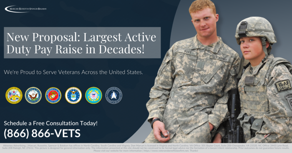 New Proposal Largest Active Duty Pay Raise in Decades!