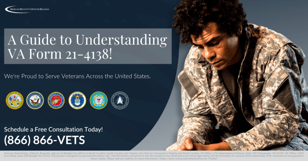 VA Form 21-4138, VA 21-4138, Veterans Benefits